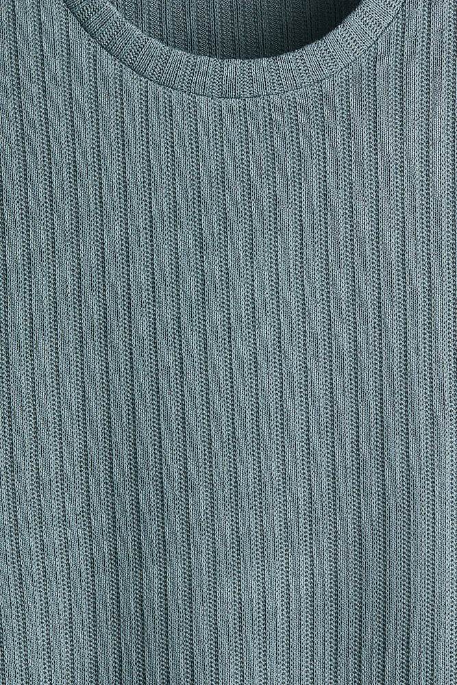 Regular Fit Rib-knit T-shirt