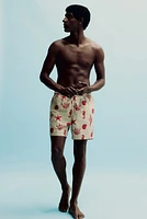 Patterned Swim Shorts