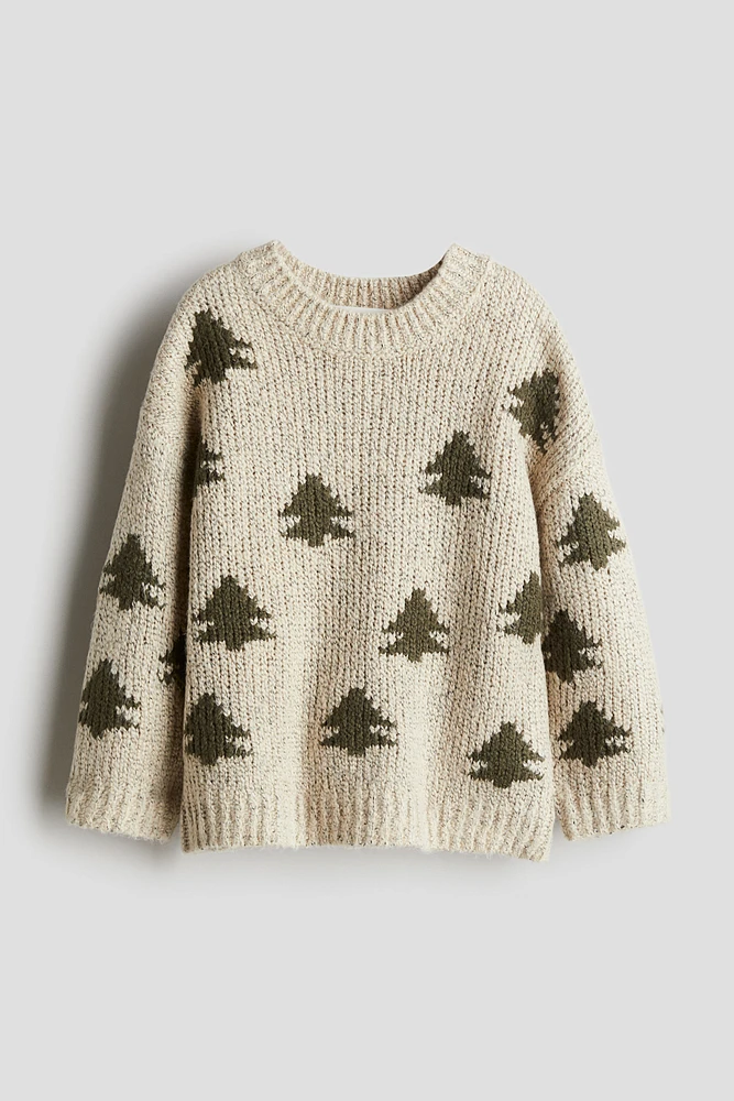 Jacquard-Knit Sweater