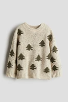 Jacquard-Knit Sweater