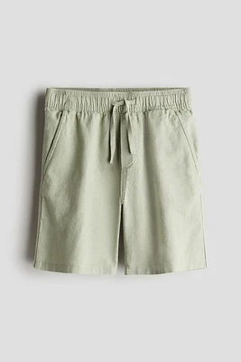 Linen-blend Shorts