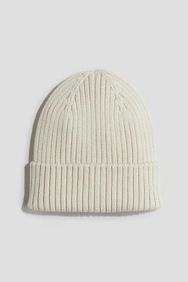 Rib-Knit Beanie