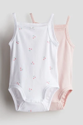 2-pack Sleeveless Cotton Bodysuits