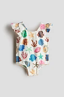 Ruffle-Trimmed Swimsuit
