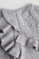 Ruffle-Trimmed Sweater