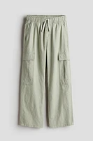 Pantalon de jogging cargo en lin mélangé