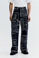 Bootcut Loose Cargo Jeans