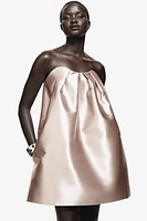 Satin Bandeau Dress