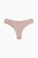5-pack Microfiber and Lace Brazilian Briefs
