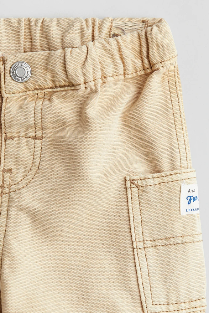 Cotton Canvas Shorts