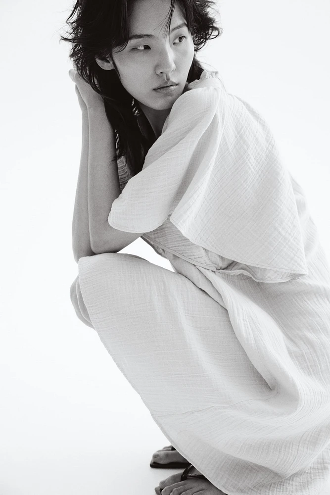 A-Line Muslin Dress