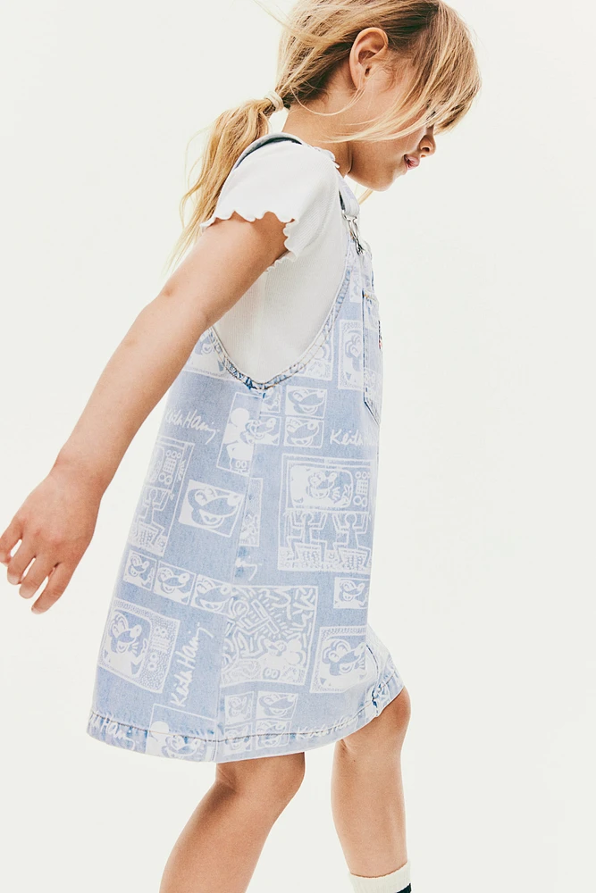 Patterned Overall Dress