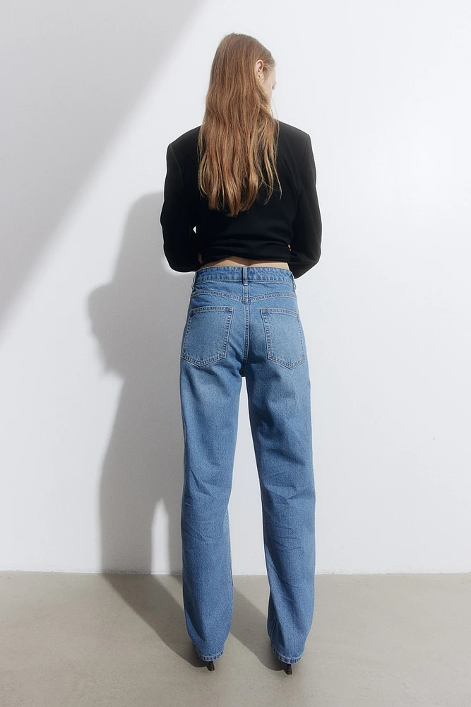 Chain-Detail Tapered Jeans