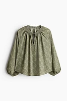 Oversized Crêpe Blouse