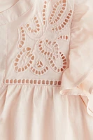 Blouse with Eyelet Embroidery
