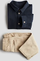 2-piece Shirt and Jeans Set
