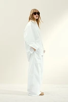 Chemise en coton avec détails de couture