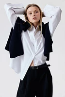 Wide-Leg Linen-Blend Pants