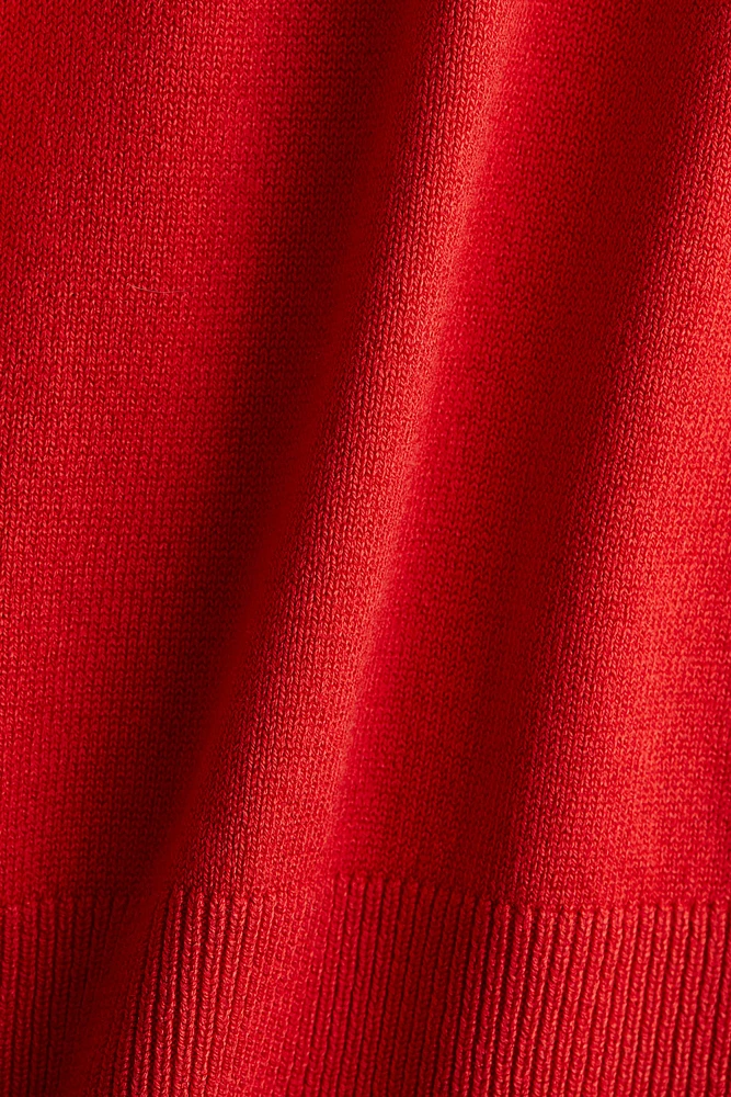 Fine-Knit Polo Shirt