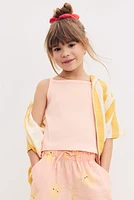 Embroidered-Detail Strappy Top