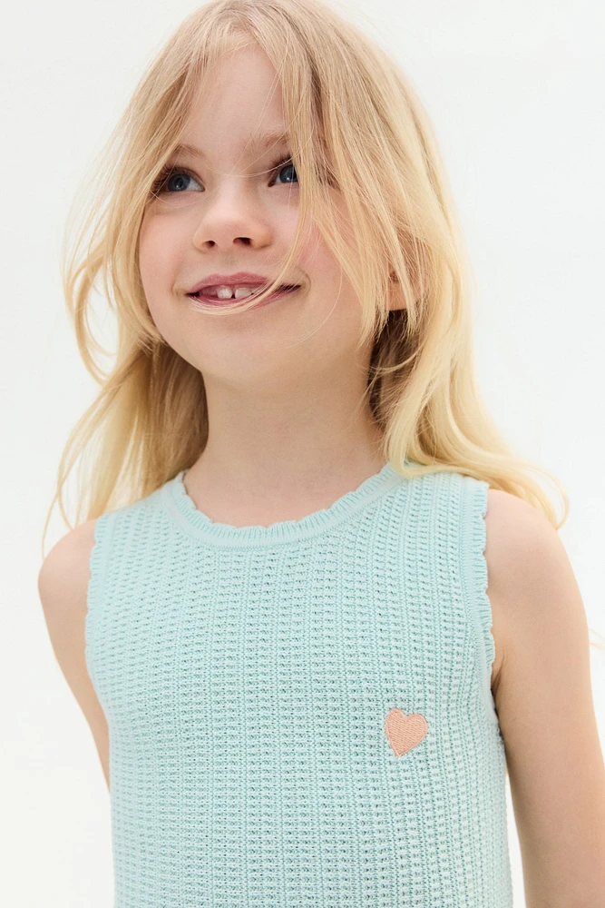 Textured Cotton Dress