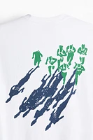 T-shirt imprimé Coupe Flottante