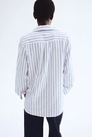 Chemise en lin mélangé