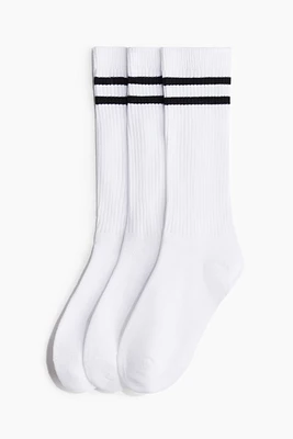 Lot de 3 paires chaussettes sport montantes