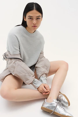 Short Fine-Knit Sweater