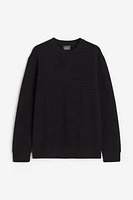 Regular Fit Ribbed Sweatshirt