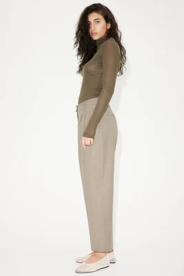 Pantalon effilé en sergé