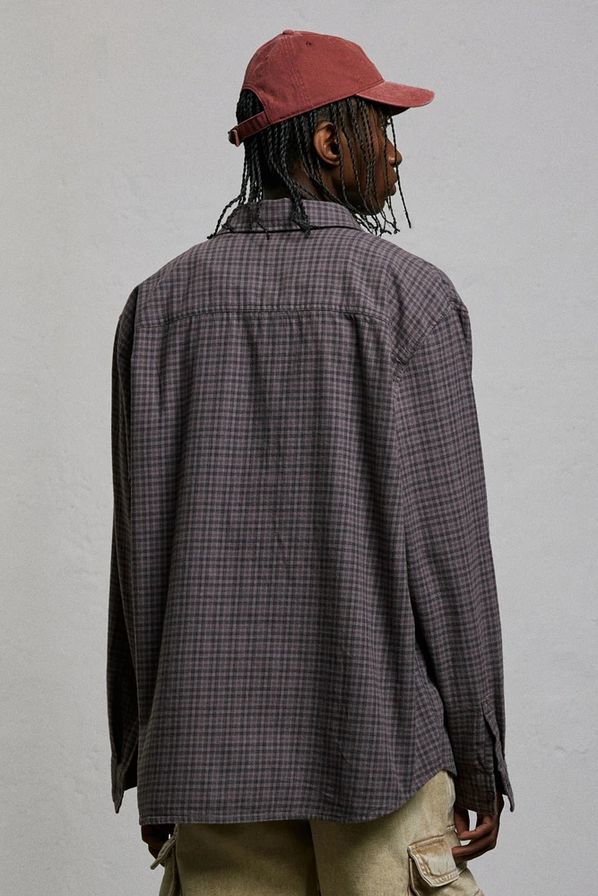 Chemise ample en flanelle