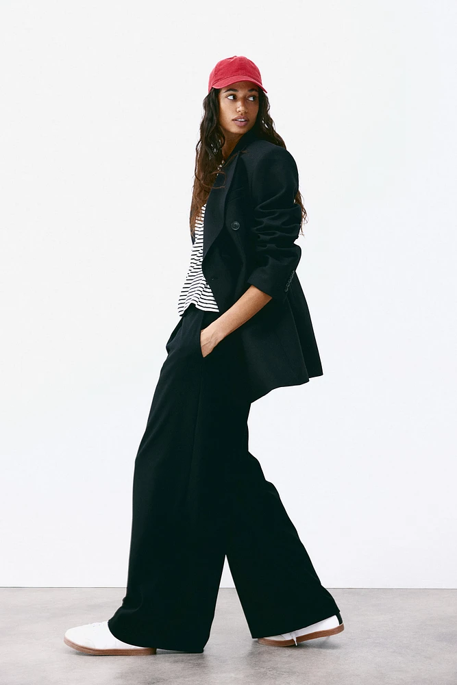Pantalon large en sergé