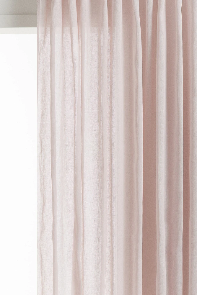 1-pack Wide Linen-Blend Curtain Panel