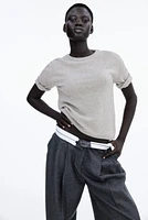 Fine-Knit Cashmere Top