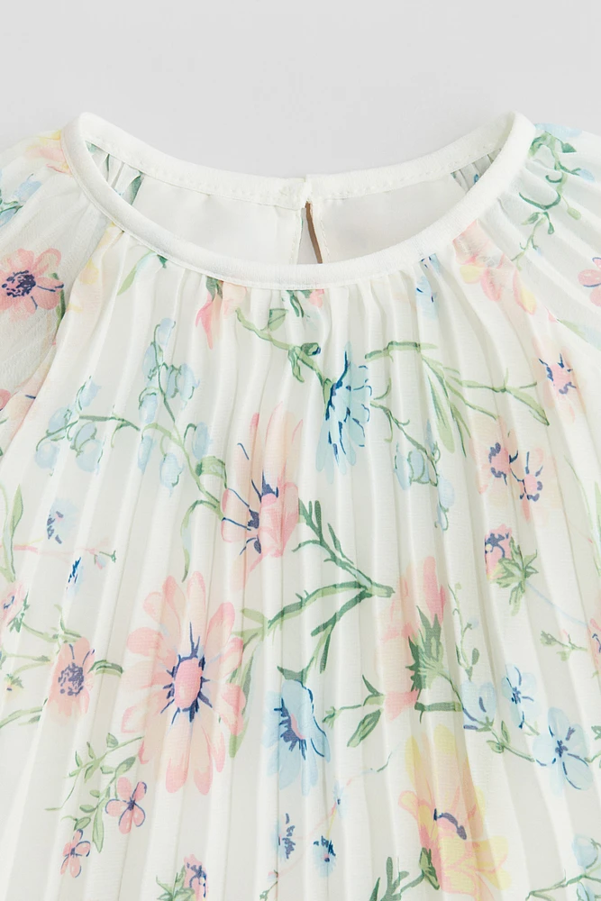 Robe trapèze en mousseline