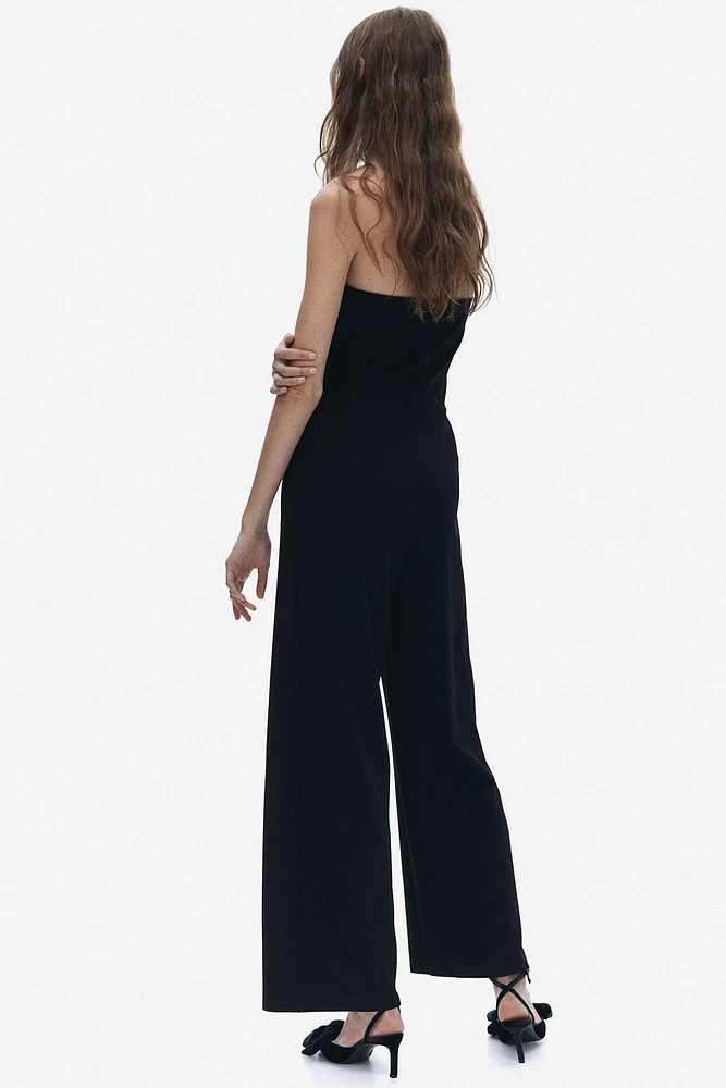 Bow-Front Bandeau Jumpsuit