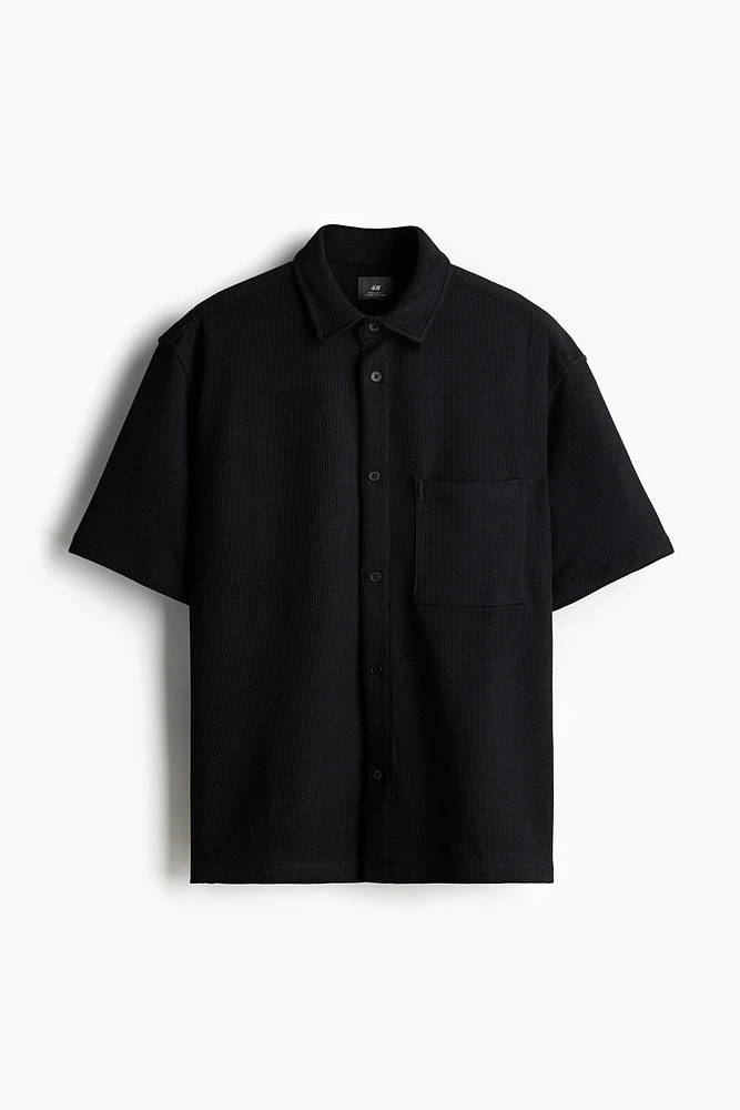 Regular Fit Waffled Shirt