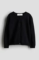 Fine-knit Cotton Cardigan