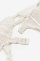 Embroidered Garter Belt