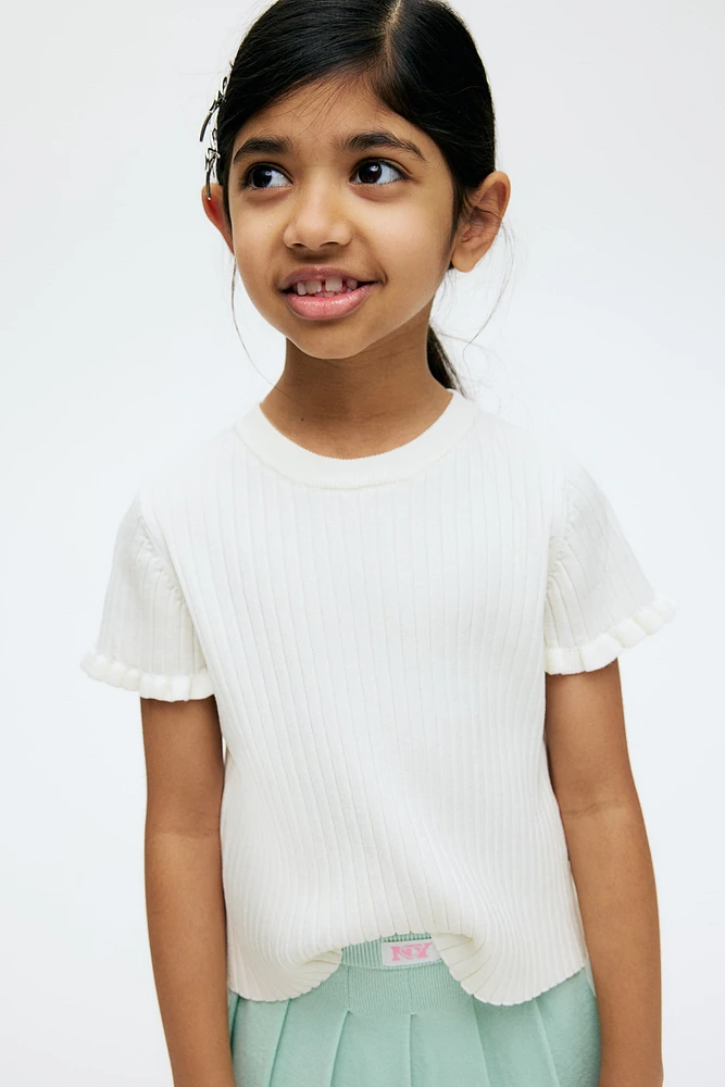 Rib-knit Top