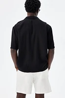 Regular Fit Linen-Blend Shorts
