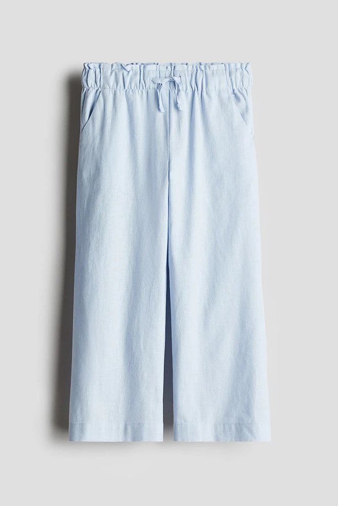 Linen-Blend Pants