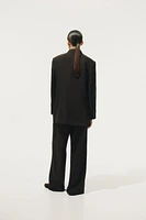 Linen-Blend Blazer