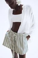 Twill Drawstring Shorts