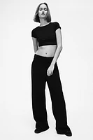 Wide-leg Jersey Pants