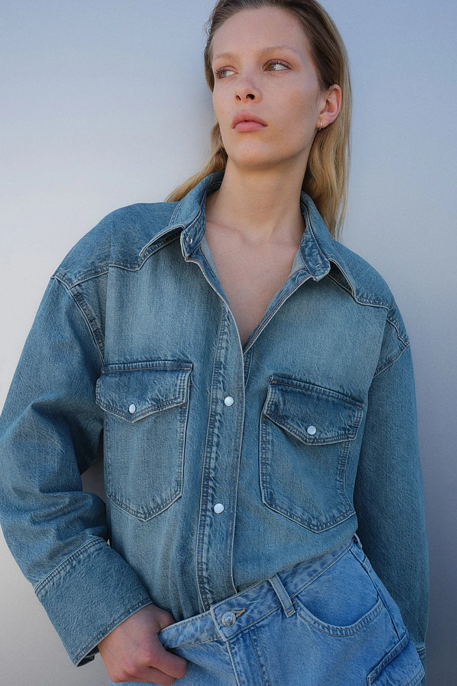 Oversized Denim Shirt