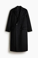 Double-Breasted Wool-Blend Coat