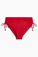 Drawstring-Detail Bikini Bottoms