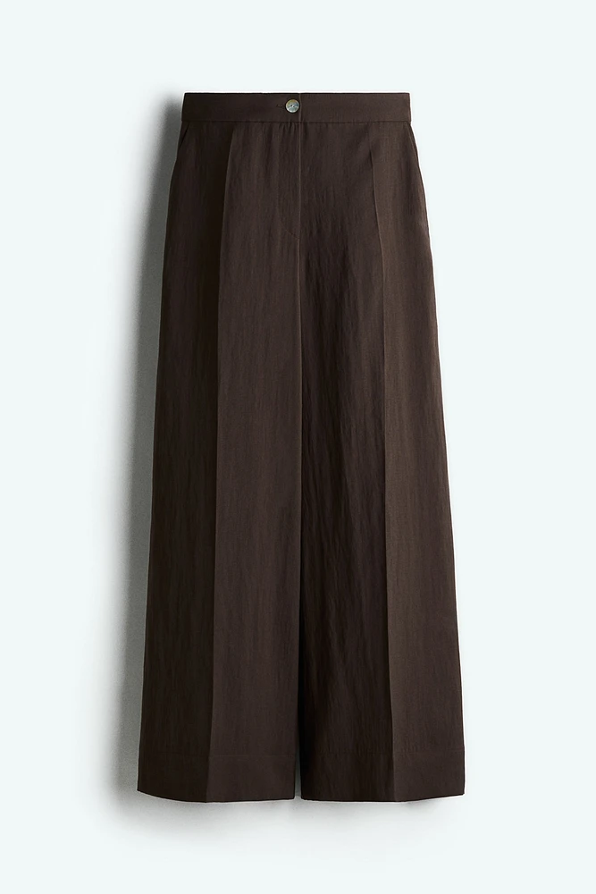 Pantalon habillé à jambes larges